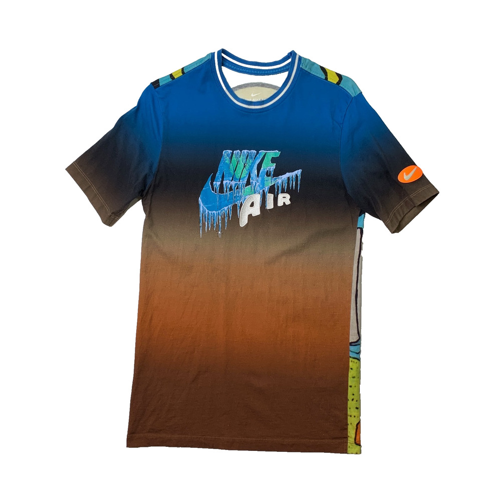 Nike Tee Shirt Mens S Small Sportswear Mock Element Iced-Out Drip Texture